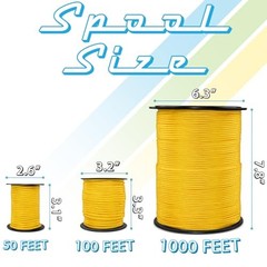 550lb Paracord Spools – 7 Strand Type III Tactical Parachute 50 ft Acid Purple