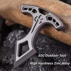 Multifunctional EDC alloy single-finger car window breaker, outdoor camping