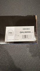 Seiko White Digital Snooze Emergency Alarm Clock QHL060WLH