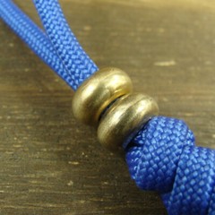 Brass “Skull” knife Lanyard Bead Paracord beads crafted for EDC gear XLH017
