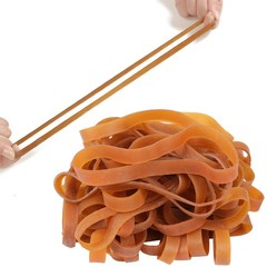Rubber Bands Large Wide 6.5inch 35pcs Natural color of rubber