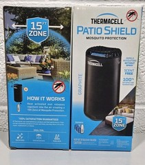 2x THERMACELL Patio Scent Free Mosquito Protection Repeller 15ft Zone Graphite