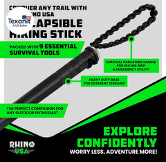 Tactical Hiking Stick with Integrated Survival Kit – Essential Camping Gear for