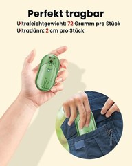 Hand Warmer Pocket Warmer Electric 2x 6000mAh USB Portable 3 Heating Modes B1089