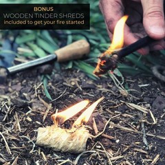 Fire Starter Jute Tinder Rope and Bellow – Natural Weather Resistant Kindling…