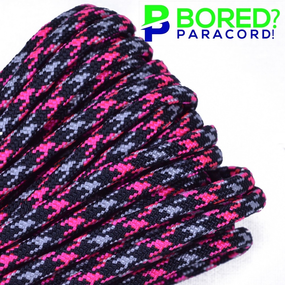 Neon Pink Ninja – 50 FT – 550 Paracord Rope 7 strand Parachute Cord