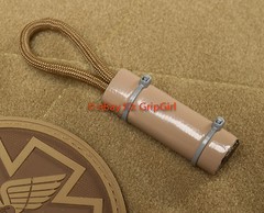 EDC Paracord 2′ Duct Tape Tactical Coyote FDE E&E Emergency Survival Zipper Pull