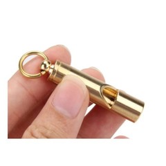 Brass Compass with Solid Brass Whistle – Survival Set – 105 Decibels – Carry …