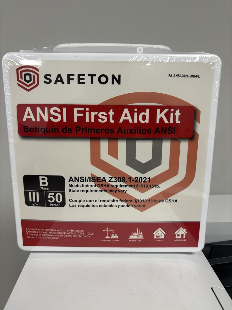 50 Person First Aid Kit -OSHA ANSI- BRAND NEW/ EXP 2027