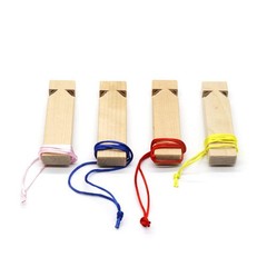 1/2Pcs Kids Wooden Train Whistle Toy Musical Train Whistle Teaching Aid