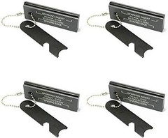 Magnesium Flint Fire Starter, 4 Pack | Survival Fire Blocks With Striker, For