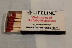 Lifeline Waterproof Matches, Emergency Safety Fire Starter