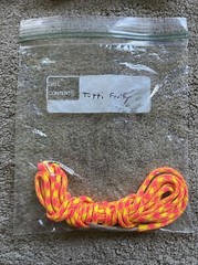 LOT OF 8 ORANGE / CORAL 550 7 Strand Paracord BLACK WHITE GREEN PINK YELLOW USA