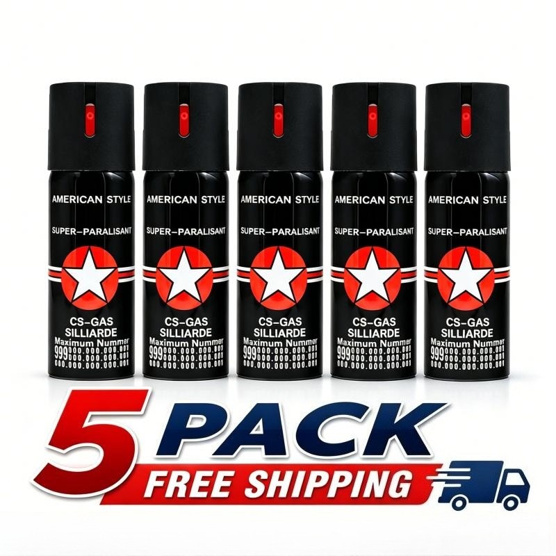 5 Pack Pepper spray Super American Style 60 ml For Men Women Easy Operation US