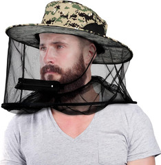 Mosquito Head Net Hat with Mosquito Bug Netting for Men Women | Beekeeper Bee…