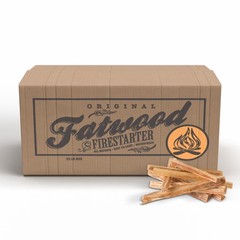 Fatwood Fire Starter Sticks 25lb Box – Indoor or Outdoor 100% All Natural Pin…