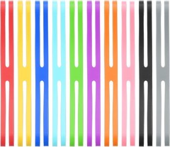 PATIKIL 5 Inch H Band Silicone Rubber Bands, 10 Pcs Strong Multicolored