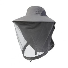 Mosquito Bug Fly Bee Insect Head Face Net Hat Sun Protection Fishing Hiking Cap