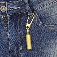 PPFISH Mini Brass Lighter – EDC Peanut Keychain – Waterproof Fire…
