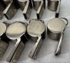 VINTAGE WHISTLE LOT OF 12 THE ACME THUNDERER – Umpire Referee 70s