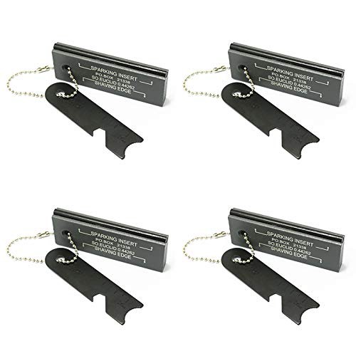 Magnesium Flint Fire Starter, Survival Blocks with Striker for…