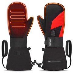 FEETMOR Heated Mittens Women Men – Electric Rechargeable Dual-Heated Ski