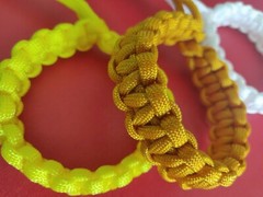 3 Pack Handmade Mad Max Style Adjustable Paracord Bracelets 7.5″ Diamond Knott.