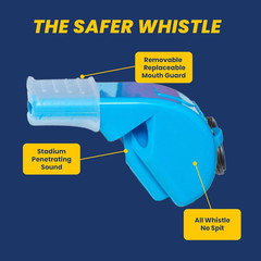 P51 – Coach Whistle – Official Whistle for Sports, Removable Cushioned Mouth Gri