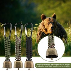 3pcs Bear Bell with 3pcs Whistle Aluminum Bear Bells for Hiking and Emergency…