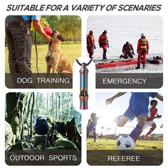 Titanium Emergency Whistle Loud Survival EDC Necklace 120db Camping Hiking