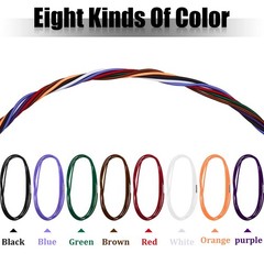 8 Pieces Elastic Trash Can Rubber 8 Count (Pack of 1), 8 different colors