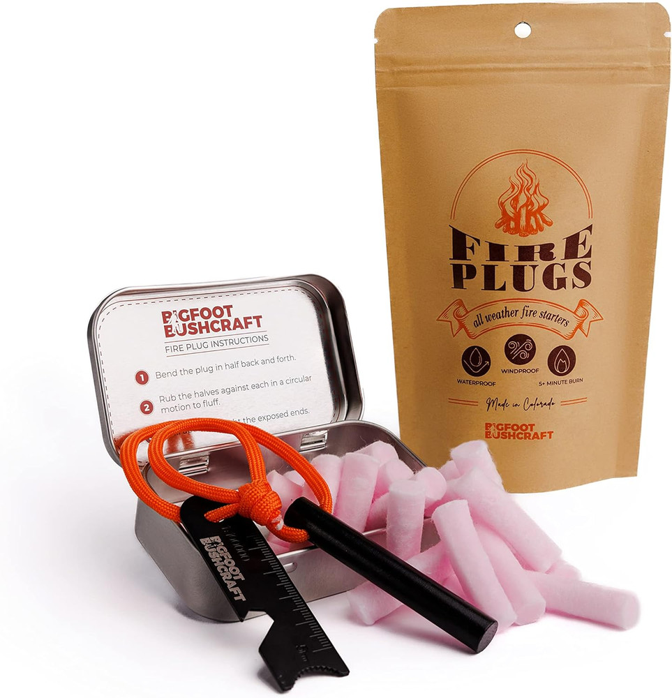 Complete Mini Fire Starting Kit – Waterpoof, Windproof, 5+ Minute Burn – Include