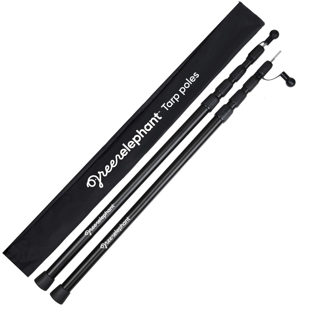 Green Elephant Camping Tarp Poles – 2ft. 9.5 in. x 8ft. 2.8 in., 2