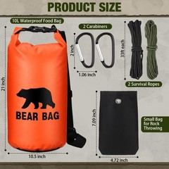 Ultralight Bear Bag Food Hanging System for Camping & Hiking – Waterproof Foo…