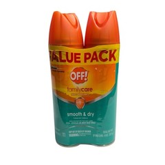 *2-PACK* (8 oz total) OFF DEEP WOODS DRY Mosquito Insect Repellent Spray