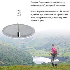 2PCS Solar Fire Starter Lighter Harness The Power of The Sun to Light Outdoor