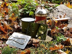 Signal Mirror Vintage Camping Stainless Steel Emergency Bushcraft Gear Shaving