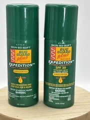 Avon SSS Bug Guard Plus Expedition Aerosol Spray SPF 30 4 Oz (set Of 2)
