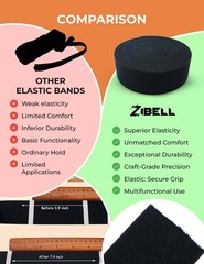 Elastic Bands for Sewing White 1 Inch Wide (25mm) 11 1 Inch, Black,