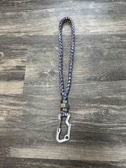 ☠️Paracord Key Self Defense Biker keychain lanyard Stainless Steel Nuts💥😵💀