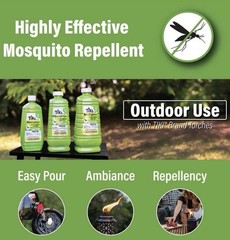 Tiki BiteFighter Torch Fuel 50oz Clean Burn Mosquito Repellent Oil Refill
