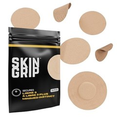 Waterproof Sweatproof Adhesive Patches for Freestyle Libre 3 – 20 Pack, Tan, Pre