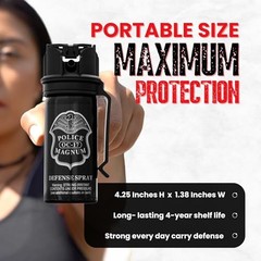 Pepper Spray Self Defense- Max Strength- 16ft Range- Portable Belt Clip Fogger