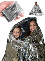 Emergency Mylar Thermal Blanket, Outdoor Survival Foil for First Aid, Camping, H