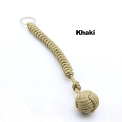 Paracord Monkey Fist Style Keychain Outdoor Hiking Accessory
