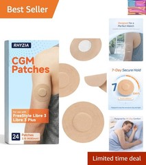 Freestyle Libre 3/Libre 3 Plus Sensor Covers, 24-Pack CGM Adhesive Patches, U…