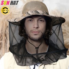 Anti-Mosquito Insect Hat Bug Bee Mesh Head Net Outdoor Camping Face Protector US