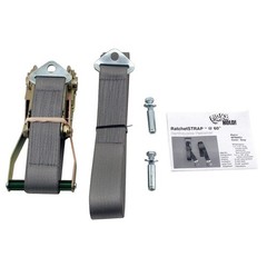 QUAKEHOLD! RF.R60.G.1 Ratchet Strap,60 In,Gray 12C157