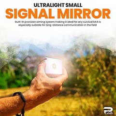 Rainier Rugged 5-in-1 Glow-in-The-Dark Fire Starters Kits with Compass, Signal