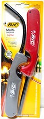2 Long Lighters fLeXiBLe Neck + Red Fixed Stem MULTI PURPOSE Butane Lighter BiC